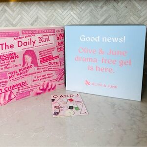 Brand new in box. Olive and June gel kit. So cool!